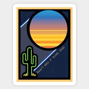 Desert Vibes & Scenic Views Sticker